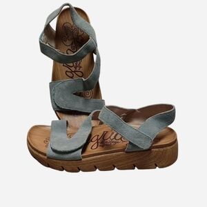 Alegria Heritage Suede Platform Sandals